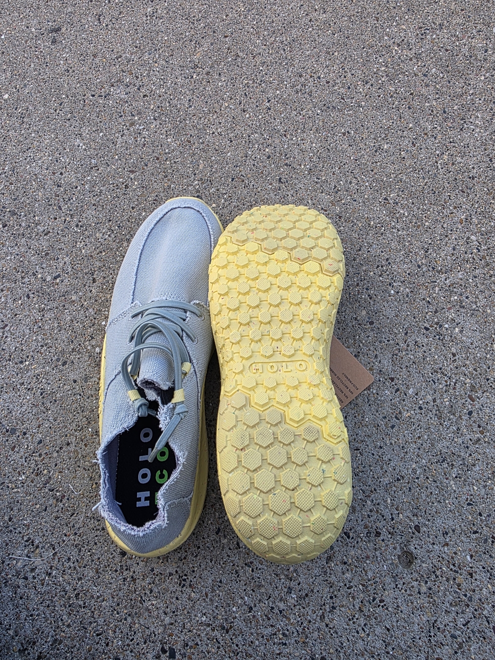Halo Eco Lite Men’s Casual Sneakers - Light Blue with Yellow Sole Men Size 10 - Picture 10 of 14